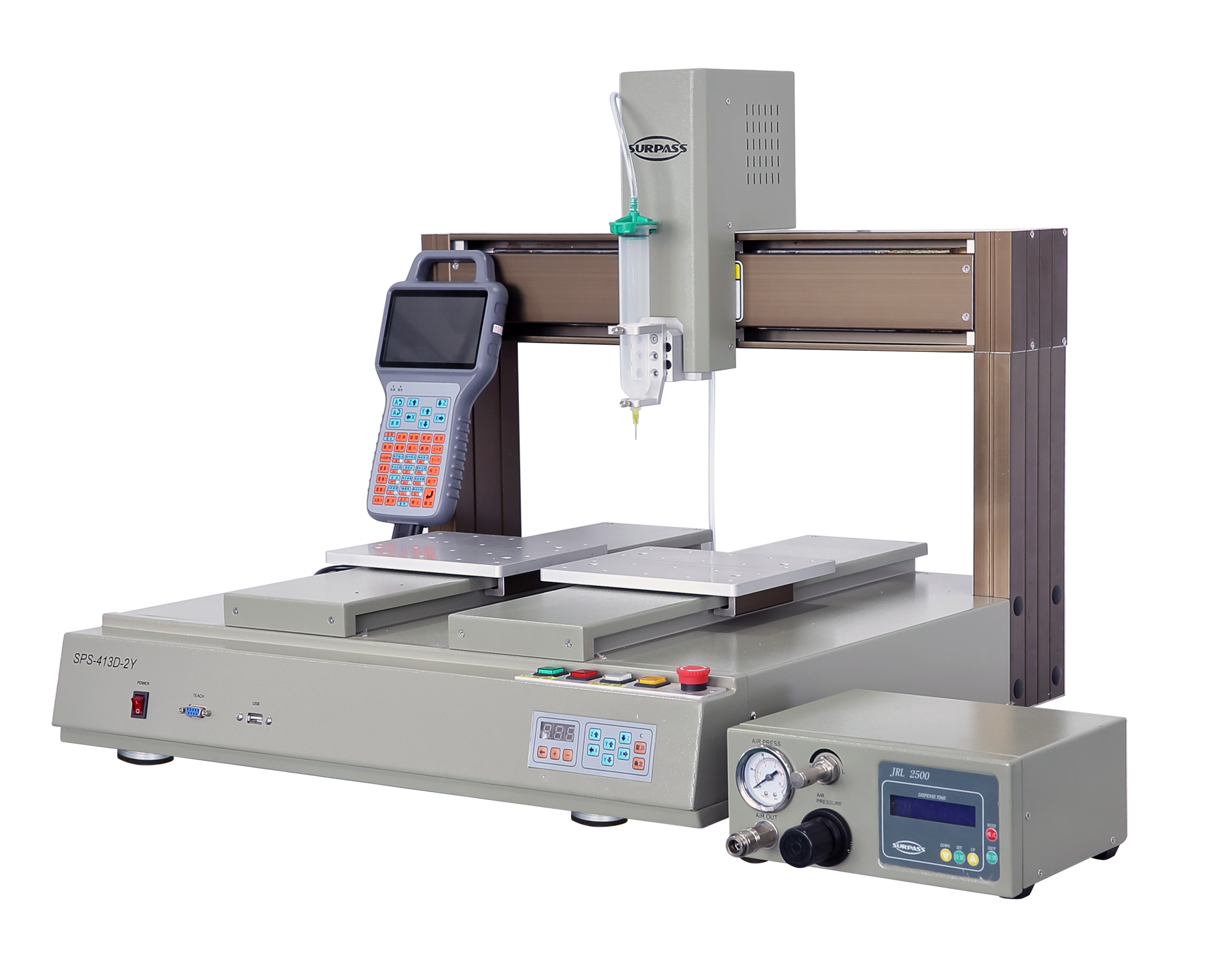 雙工作位視覺壓電噴射點膠機(jī)SPS-413D-2Y